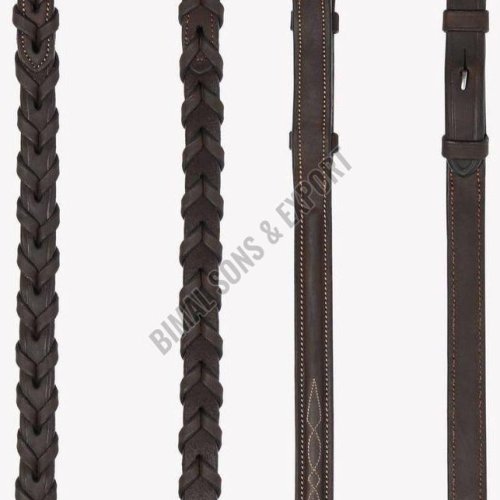 Lemieux Hunter Leather Laced Horse Reins