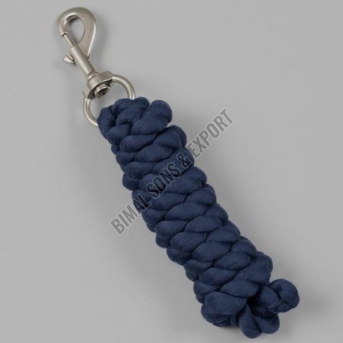 Polycotton Navy Horse Lead Rope