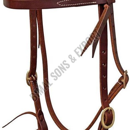 Rugged Ride Extra Heavy Harness Leather Browband Headstall