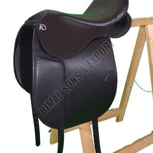Traditional Black Handcrafted Leather Horse Saddle