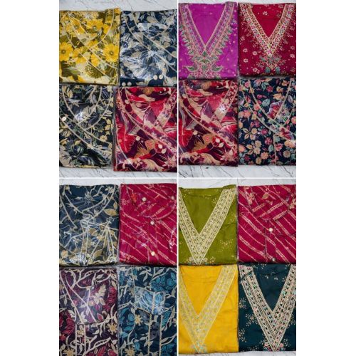 Ladies Embroidered V Neck Cotton Kurti