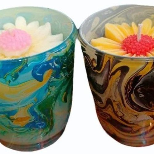 3 Inch Flower Aroma Candle