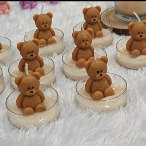 Mini Teddy Bear Candle