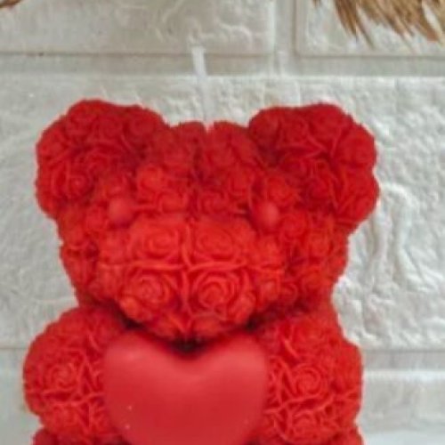 Rose Teddy Soy Candle