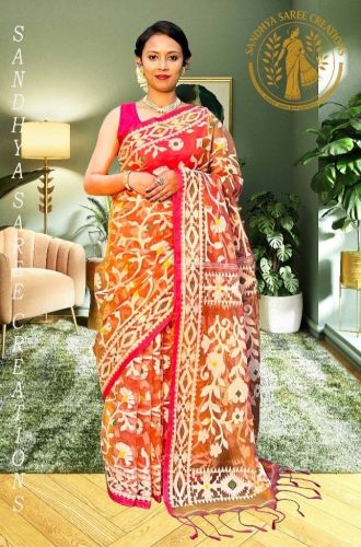 Dhakai Jamdani Muslin Sarees