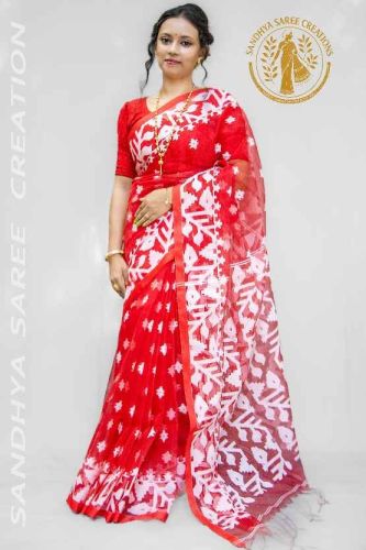 Premium Soft Silk Muslin Handloom Wedding Saree