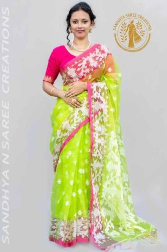 Premium Silk Muslin Handloom Sarees