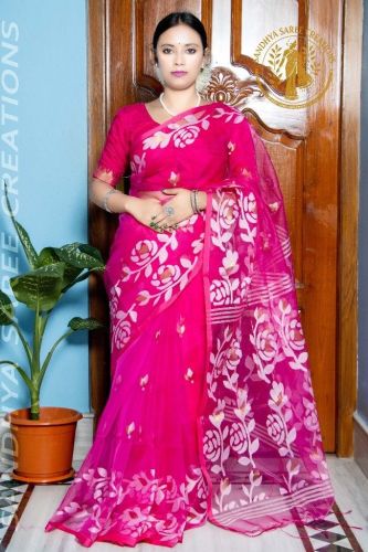 Floral & Designer Muslin Sarees