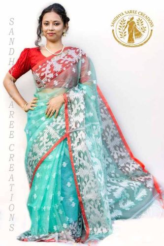 Traditional Handcrafted Silk Muslin Occasion Saree