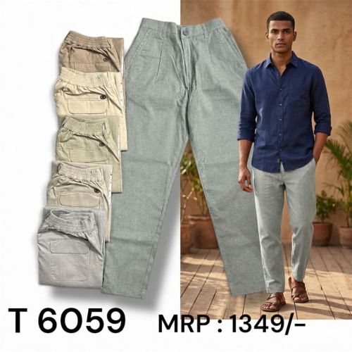 Multi Pocket Linen Cargo Men Pyjama