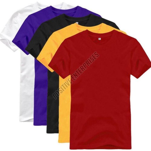 Mens Plain Round Neck T-Shirt
