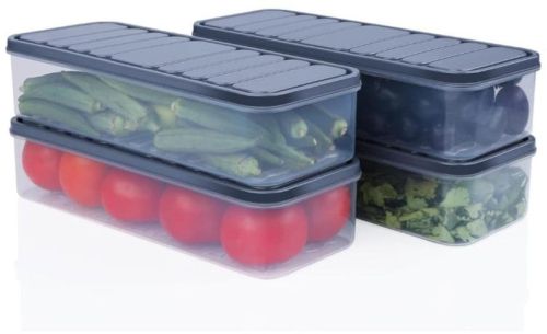 Plastic Rectangular Fridge Storage Container