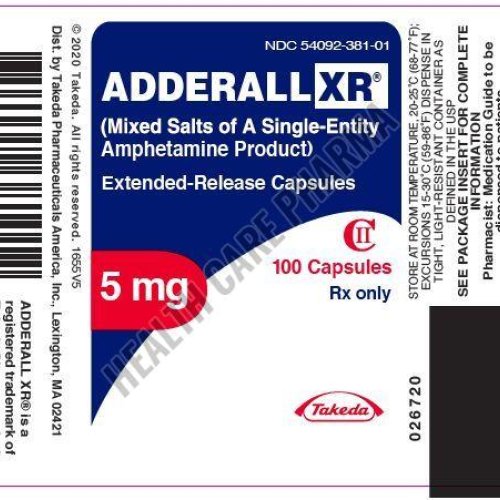 Adderall Xr 5mg Extended Release Capsules