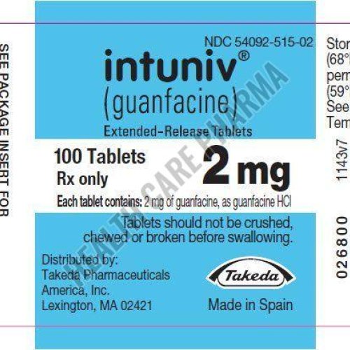 Intuniv 2mg Guanfacine Tablet