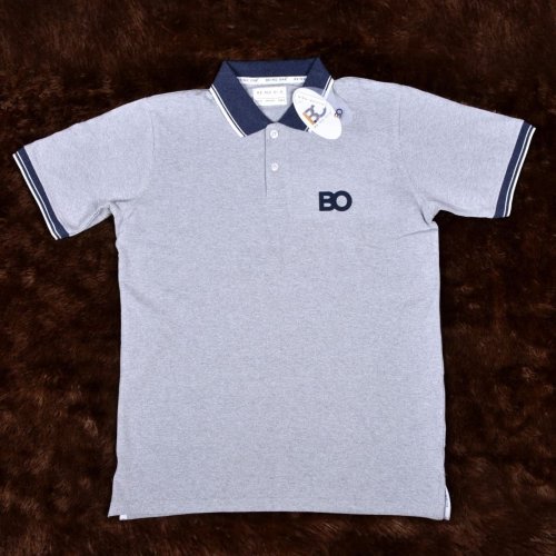 Mens Sky Blue Cotton Polo T-Shirt