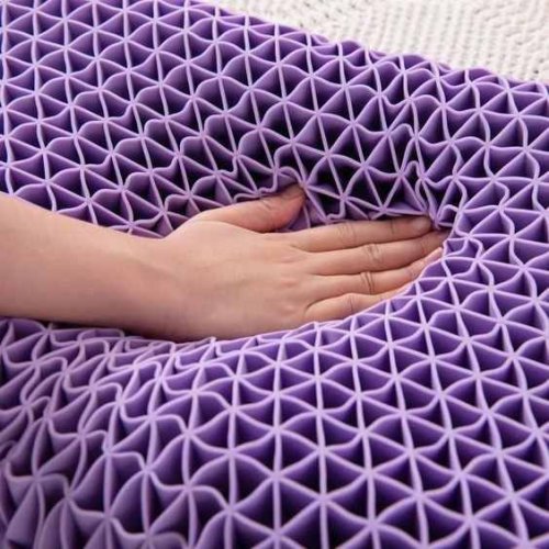 Gel Purple Grid Pillow Gel Purple Grid Pillow