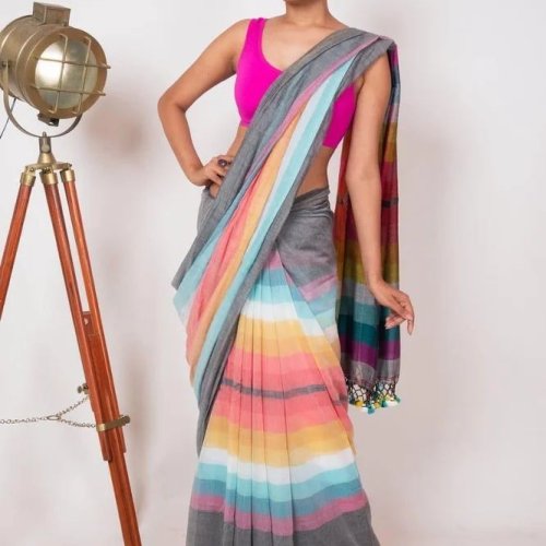 Handloom Mulmul Cotton Saree