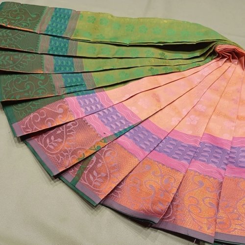 Premium 80s Emboss Tussar Silk Saree
