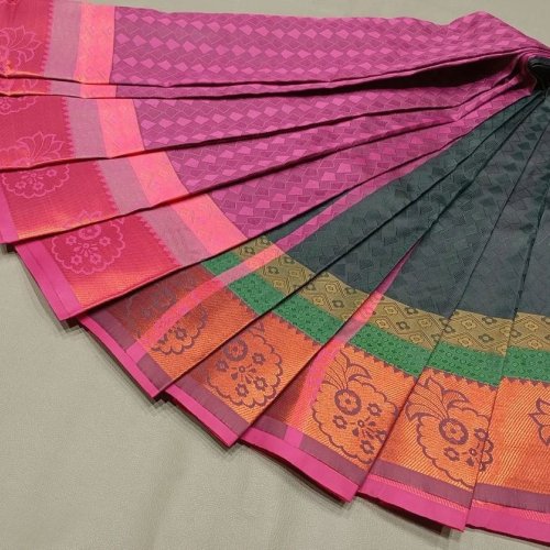 Traditional Zari Border Tussar Silk Saree
