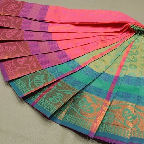 Zari Work Tussar Silk Saree