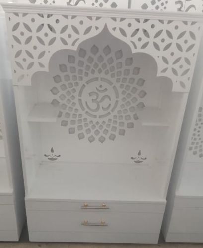 Designer White Wooden Temple