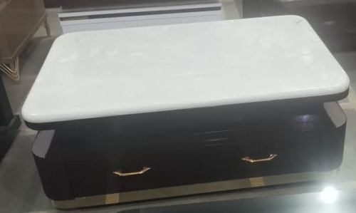 White Marble Top Wooden Table