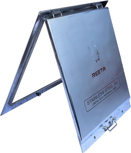 SS 304 Hinged Square Manhole Cover with Handle