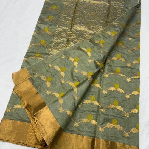 Designer Pattu Silk All Over Minakari Jaal Ethnic Saree