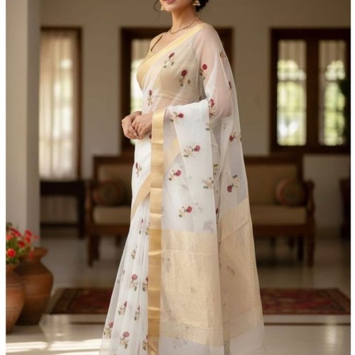 Exclusive Pattu Silk Minakari Jaal Grand Occasion Saree