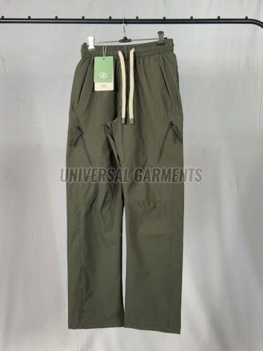 Mens Light Green Nylon Training Joggers