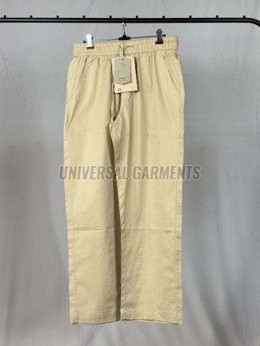 Premium Mens Cream Nylon Joggers