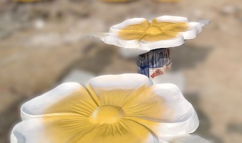 FRP Flower Statue