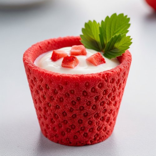 60ml Strawberry Flavored Edible Cup