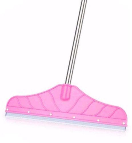 15 Inch Floor Drying Rubby Wiper with 3 Feet Metal Stick