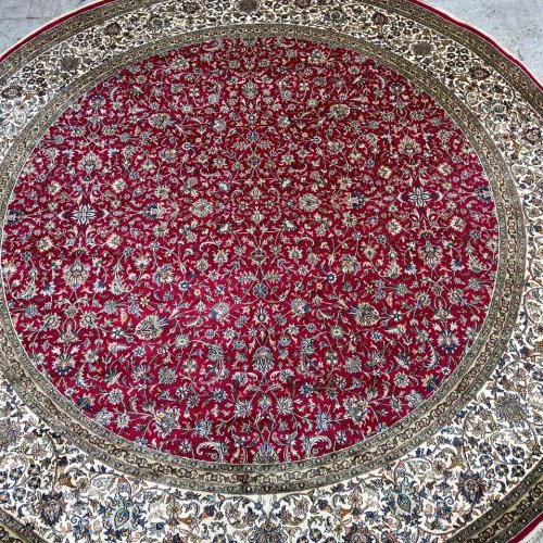 Silk All OVER Red Handmade Carpet