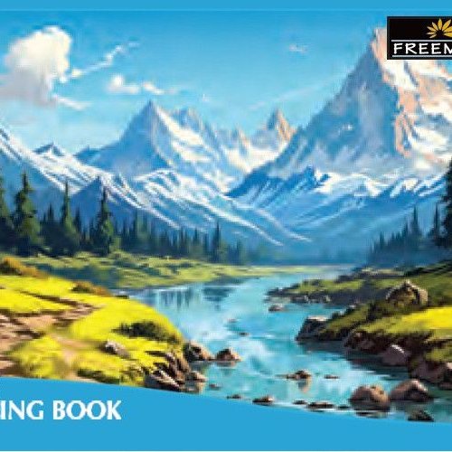 120 GSM 36 Pages Unruled Center Staple Drawing Book