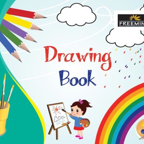 120 GSM 32 Pages Unruled Center Staple Soft Cover Drawing Book