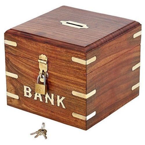 Wooden Money Bank