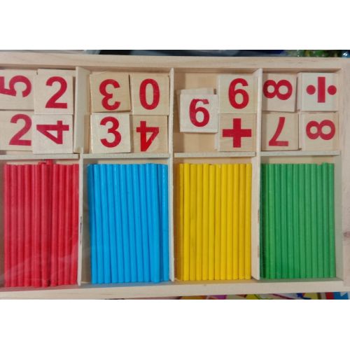 Wooden Number Cards and Counting Rods