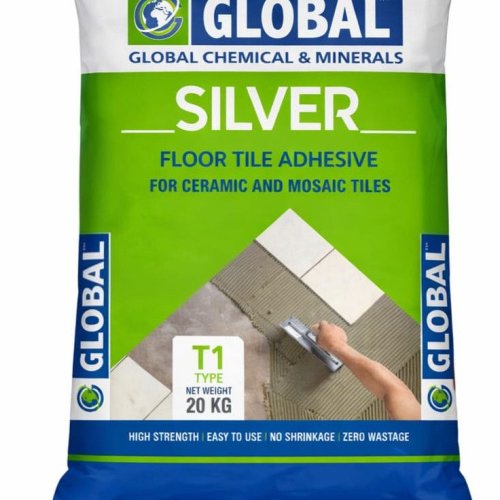 Global Silver Floor Tile  Adhesive