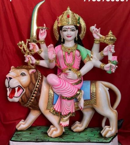 Marble Durga Mata Moorti