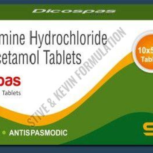 Dicospas Dicyclomine Hydrochloride and Paracetamol Tablet