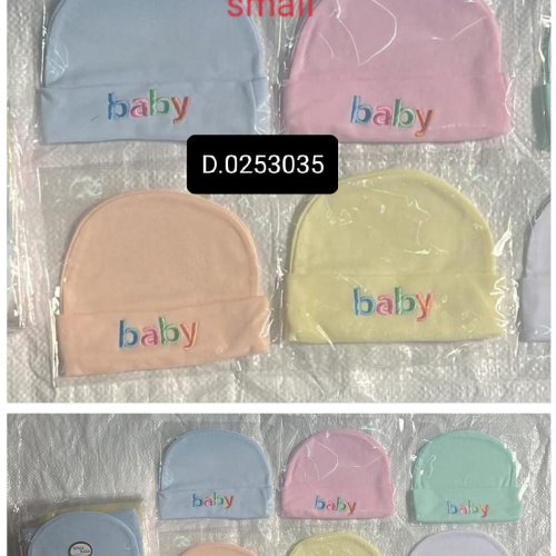 Navy Zone Newborn Baby Plain Cap