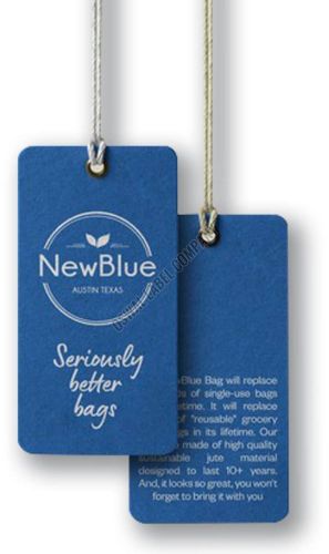 Blue Paper Hang Tags