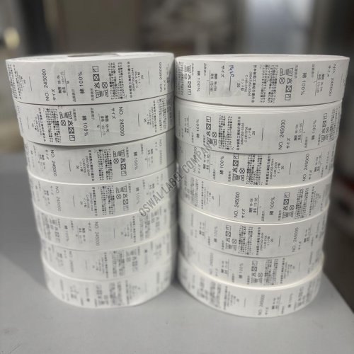 Taffeta Wash Care Labels