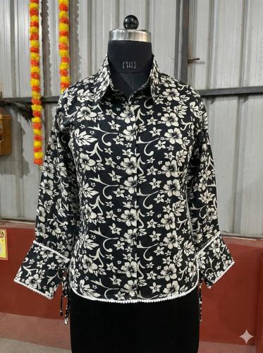Printed Full Sleeve Women Top