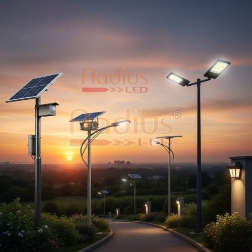 50W Smart Landscape Solar LED Street Light