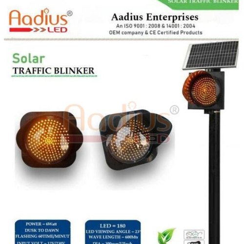 6W Solar Safety Signal Traffic Blinker