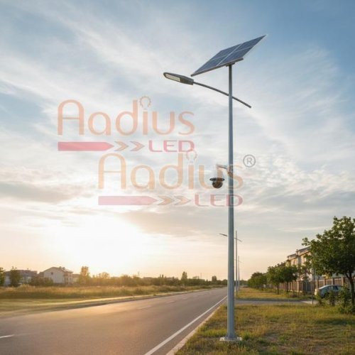 Smart Surveillance Solar LED Street Light with Camera
