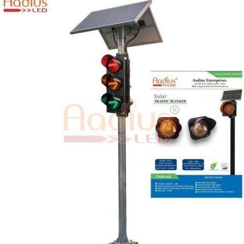 Solar Powered Traffic Signal Blinker Light
